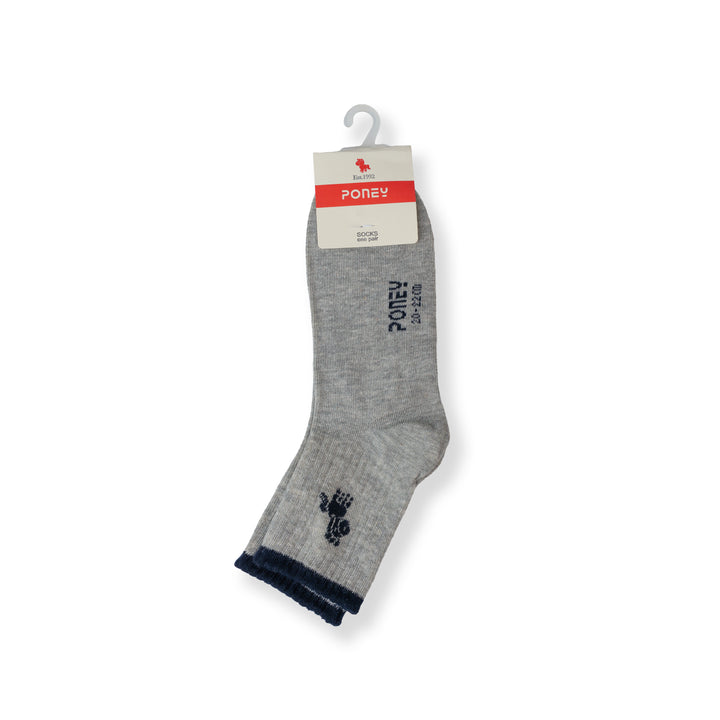 Poney Boy Grey Socks 130-2859