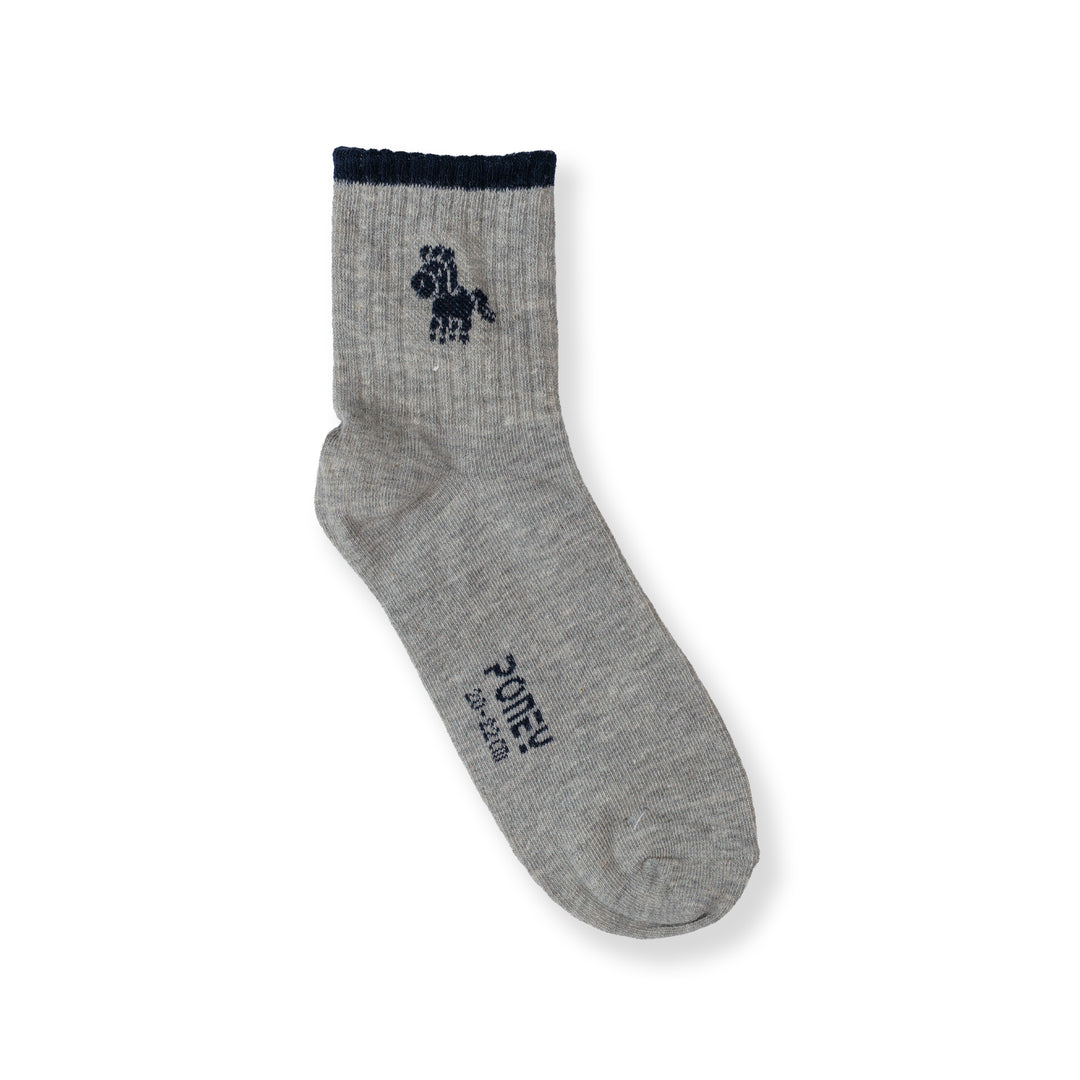 Poney Boy Grey Socks 130-2859