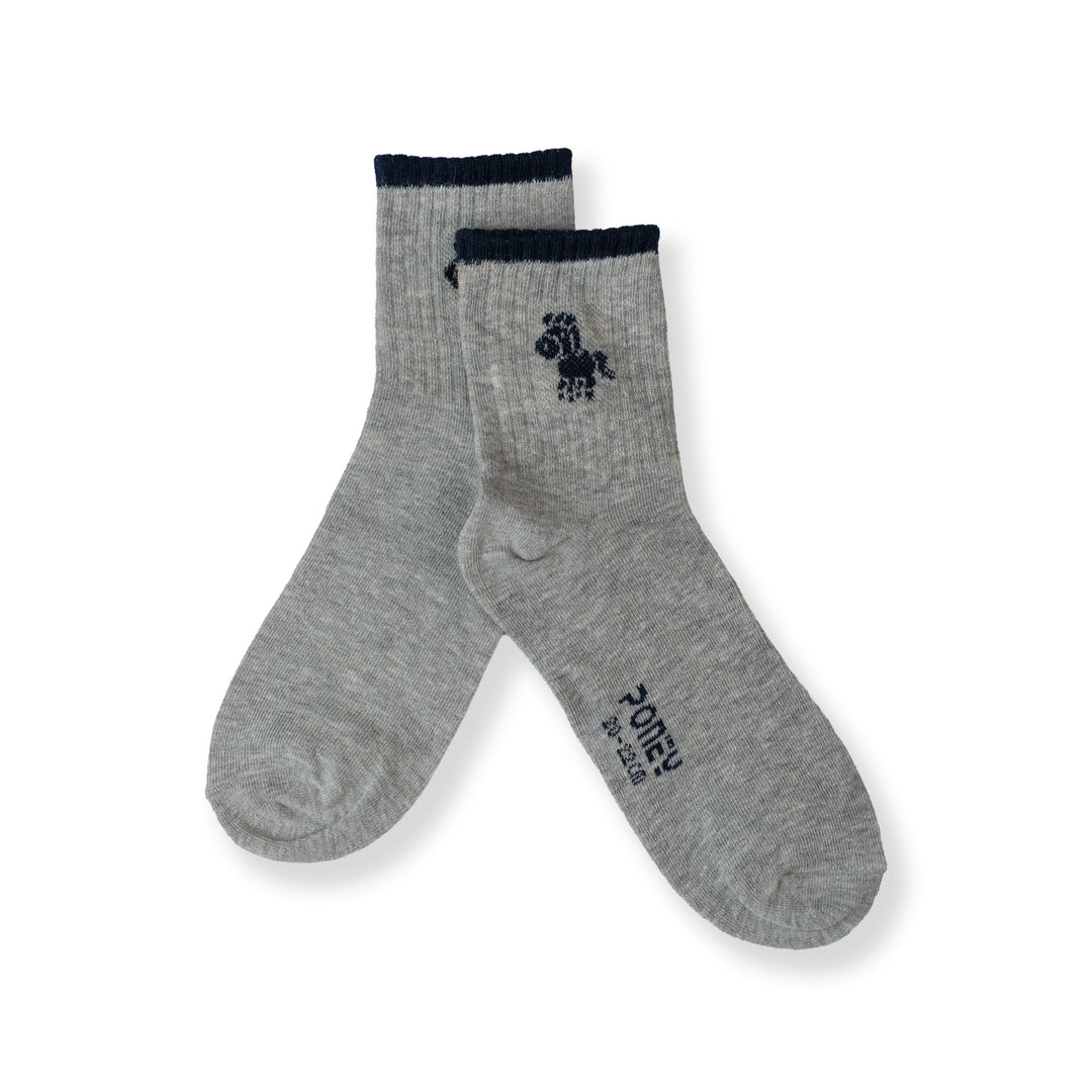 Poney Boy Grey Socks 130-2859