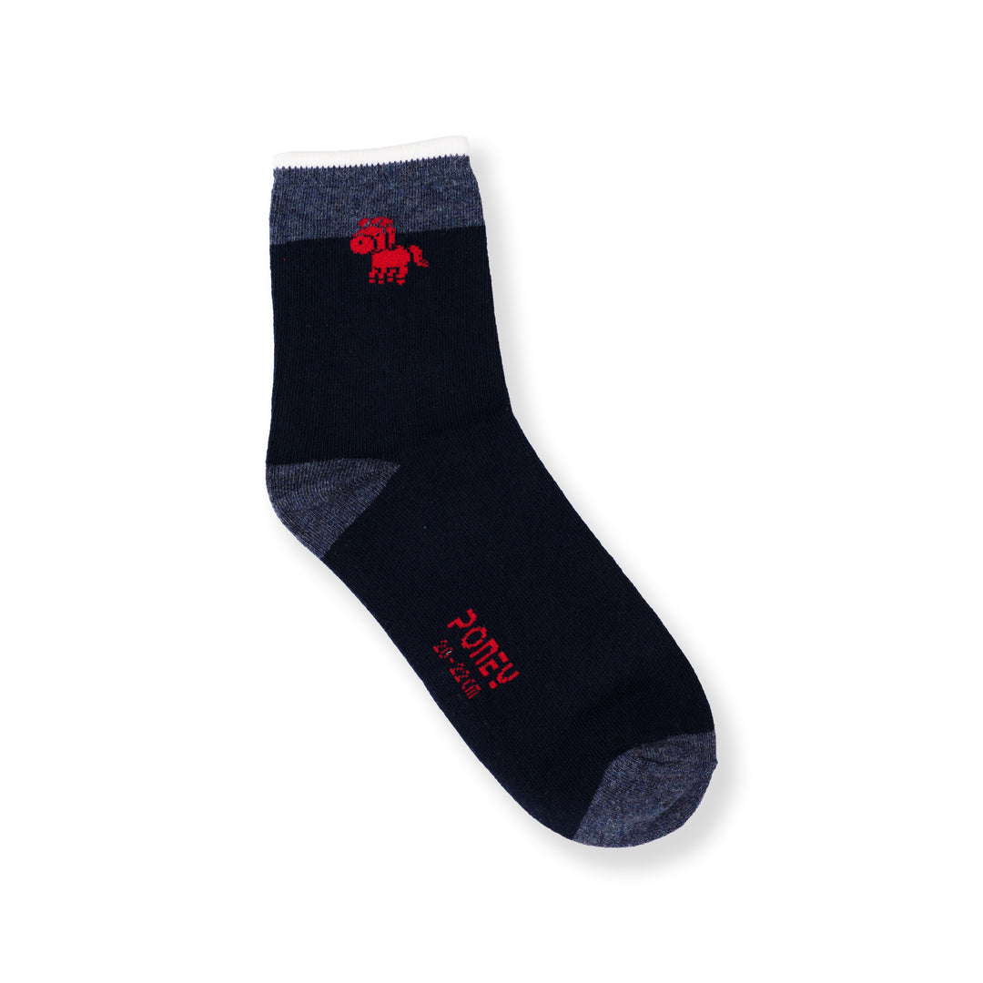 Poney Unisex Midnight Navy Socks 130-3215