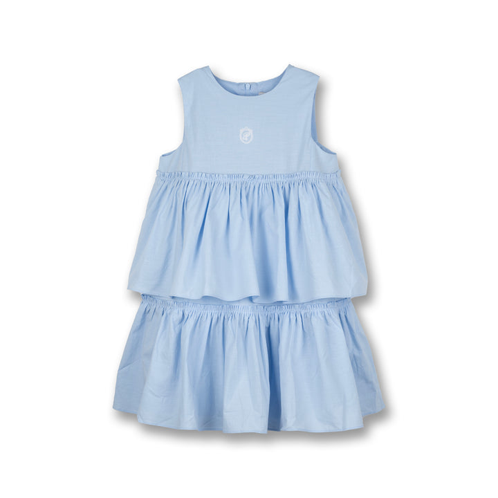 Poney Girls Blue Sleeveless Dress 3358