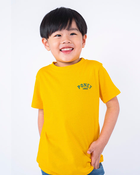 Poney Unisex Mustard Poney Logo Tee