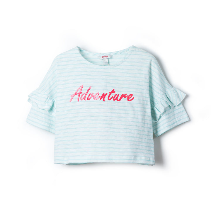 Poney Girls Green Adventure S/Sleeve Tee