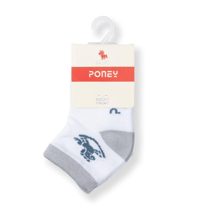 [NEW] Poney Baby Boys White Poney Rocking Horse Socks 2104AB