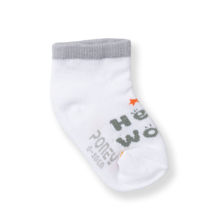 [NEW] Poney Baby Boys White Skyline Stripe Socks 2106AB