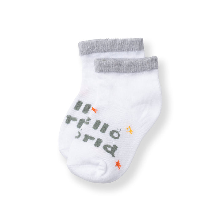 [NEW] Poney Baby Boys White Skyline Stripe Socks 2106AB