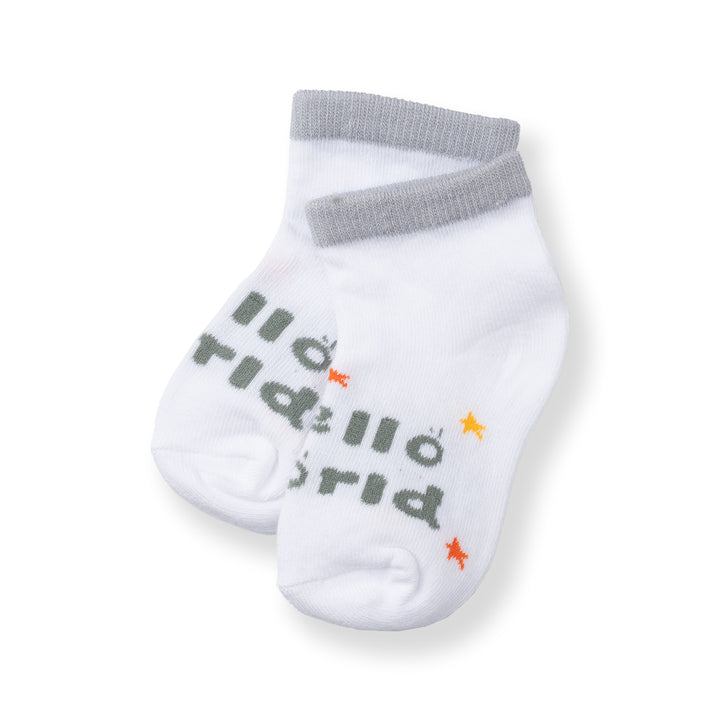 [NEW] Poney Baby Boys White Skyline Stripe Socks 2106AB