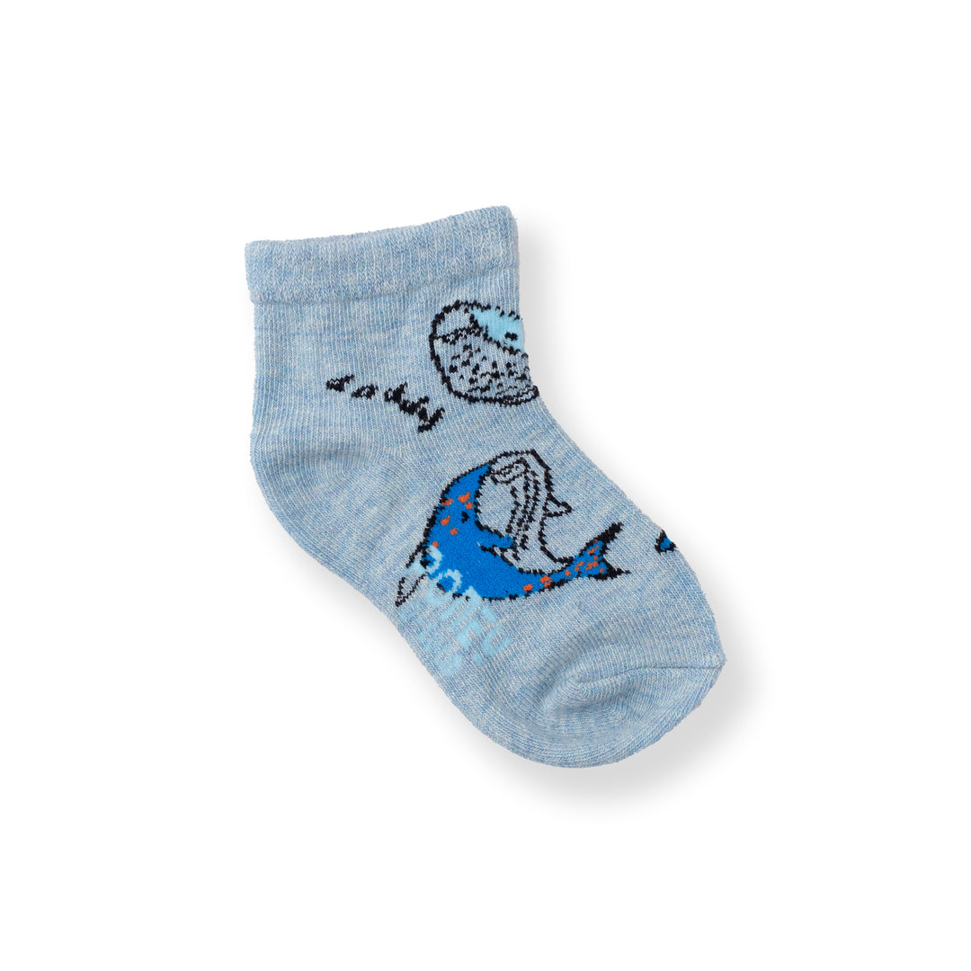 [NEW] Poney Baby Boys Blue Cute Graphic Socks 2107AB