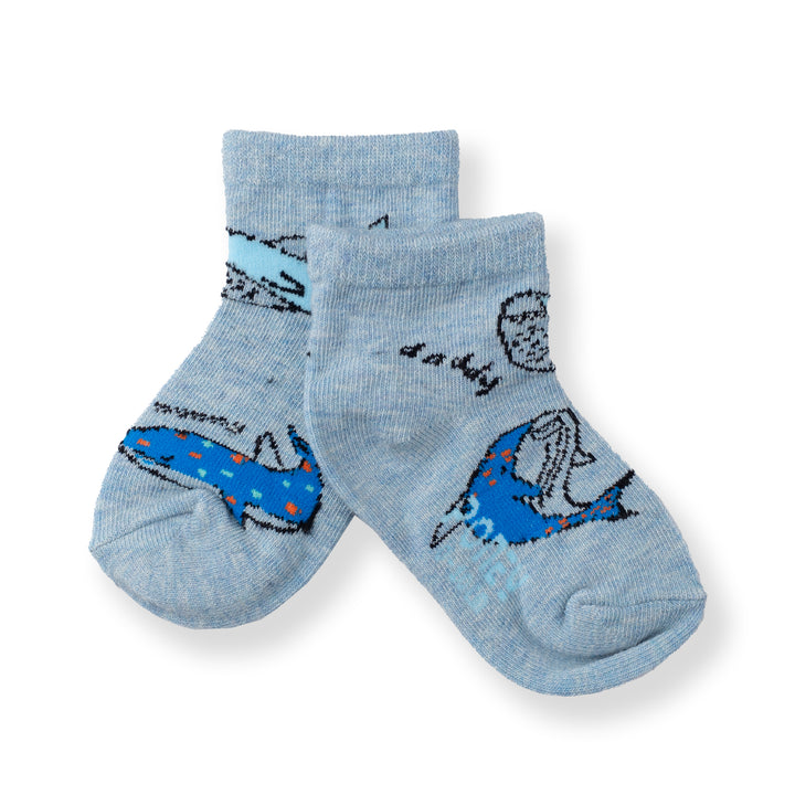 [NEW] Poney Baby Boys Blue Cute Graphic Socks 2107AB