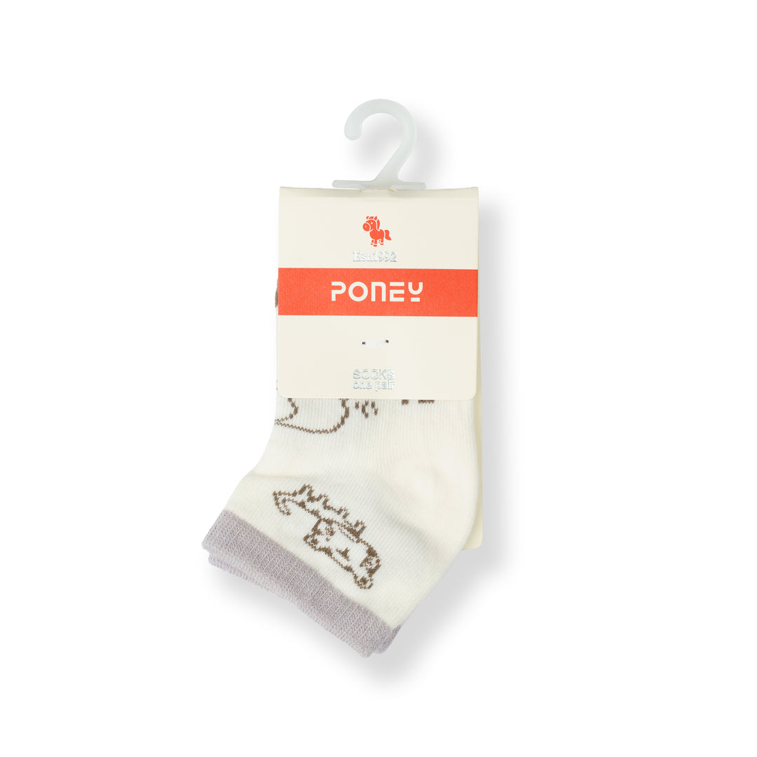 Poney Baby Boys White Socks 2112AB