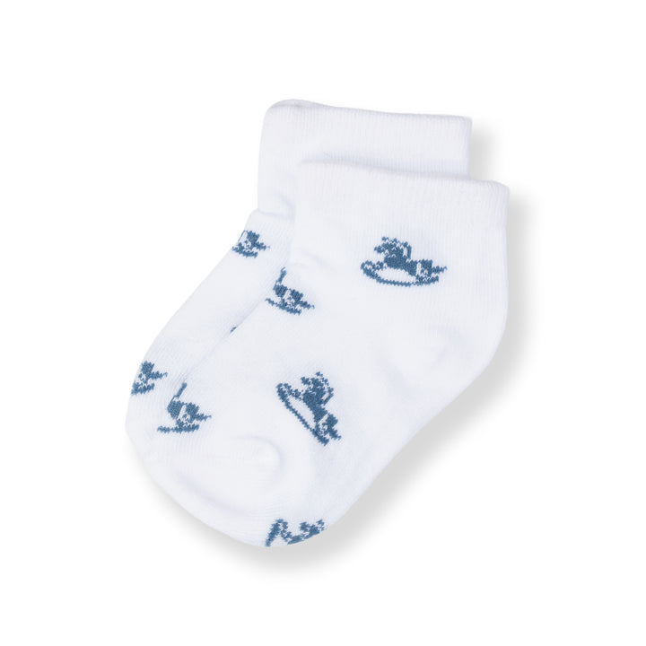 Poney Baby Boys White Socks 2115AB