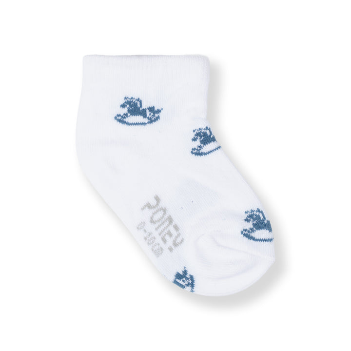 Poney Baby Boys White Socks 2115AB