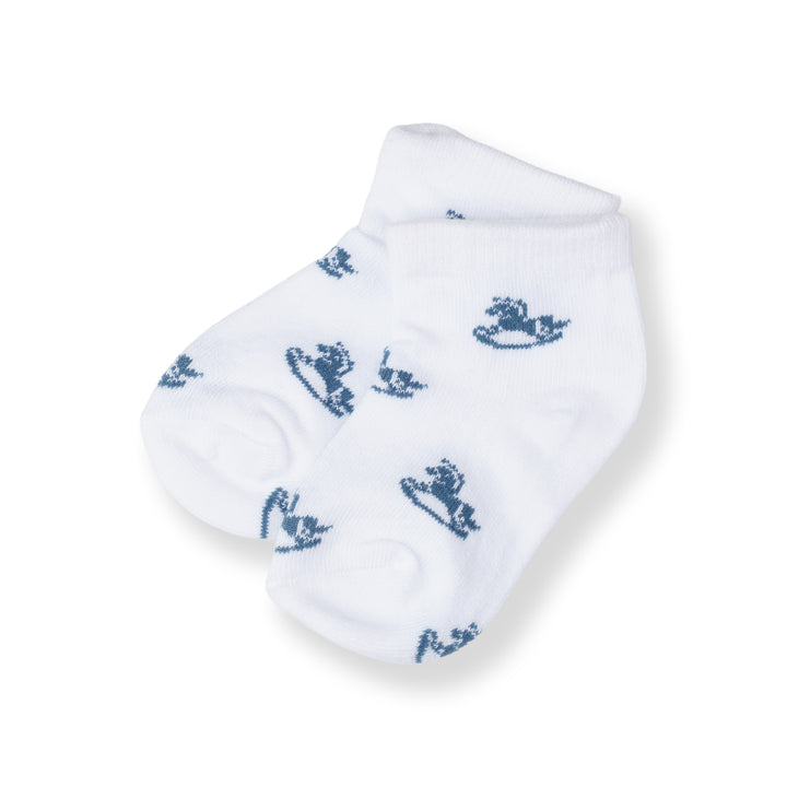 Poney Baby Boys White Socks 2115AB