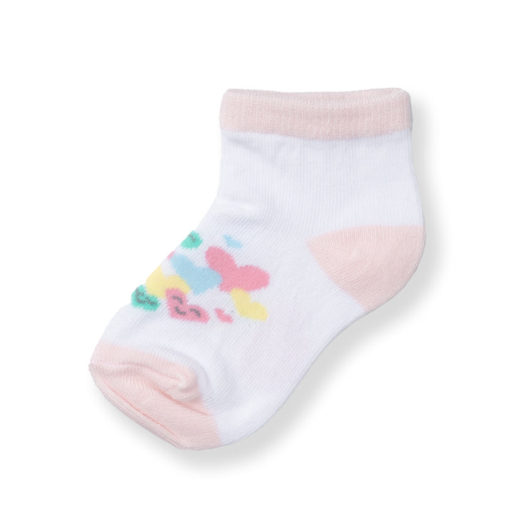 [NEW] Poney Baby Girls White Flowers Socks 2116AB