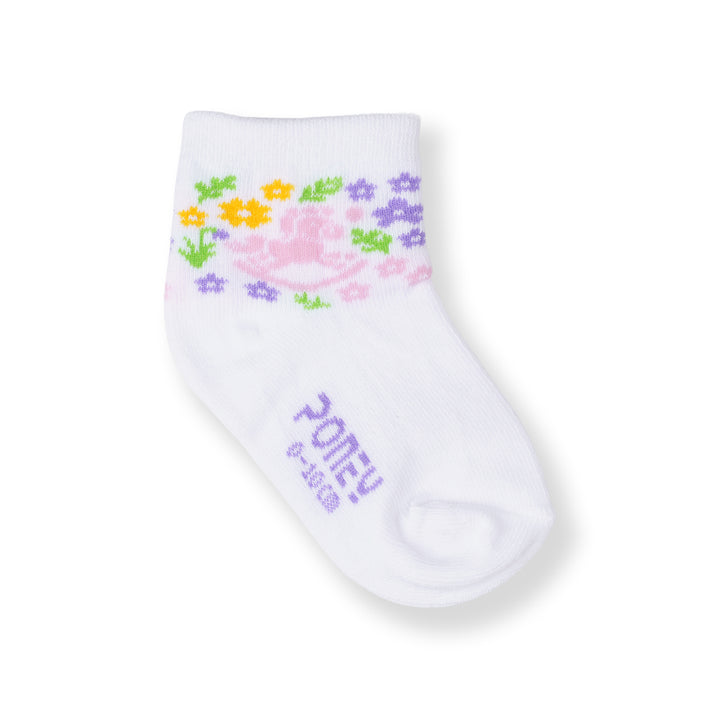 Poney Baby Girls White Socks 2122AB