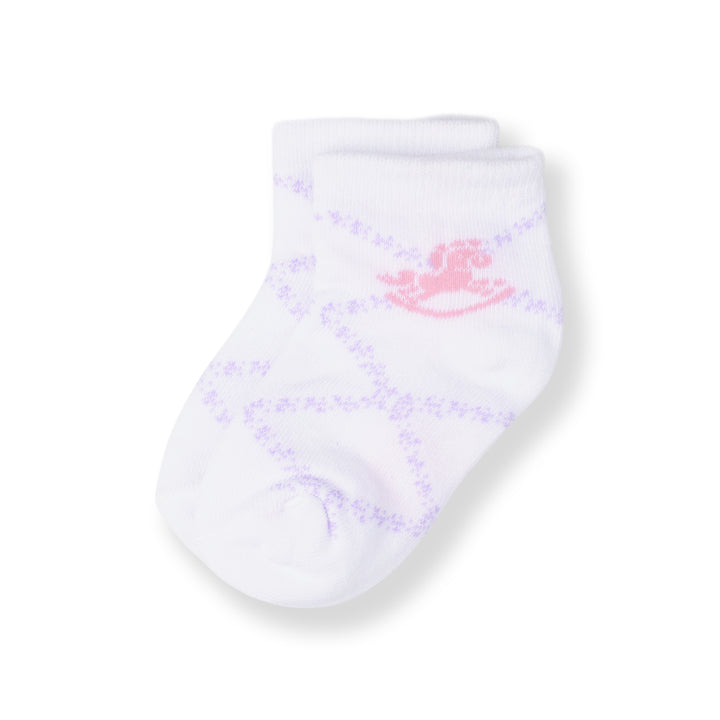 Poney Baby Girls White Socks 2123AB