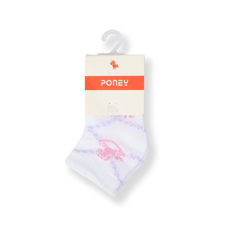 Poney Baby Girls White Socks 2123AB