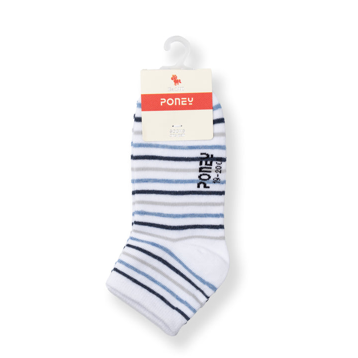 [NEW] Poney Boys White Clasic Stripes Socks 2130