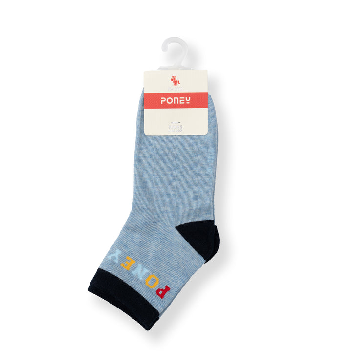 [NEW] Poney Boys Blue Colorful 'PONEY' words Socks 2133