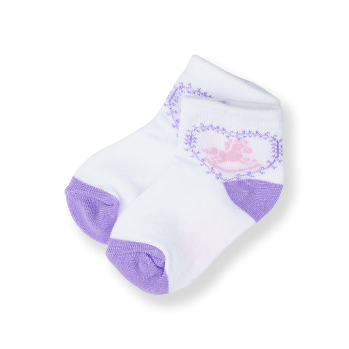 Poney Baby Girls White Socks 2124AB