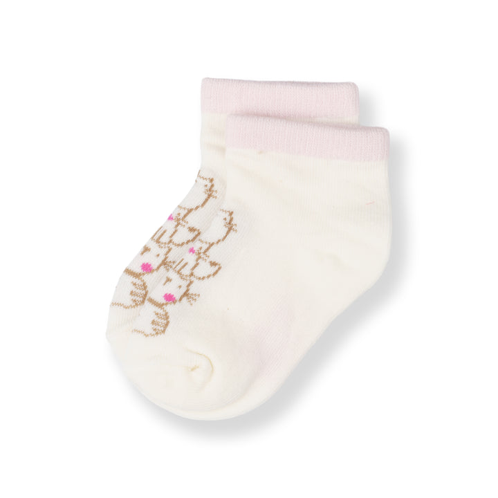 Poney Baby Girls White Socks 2125AB