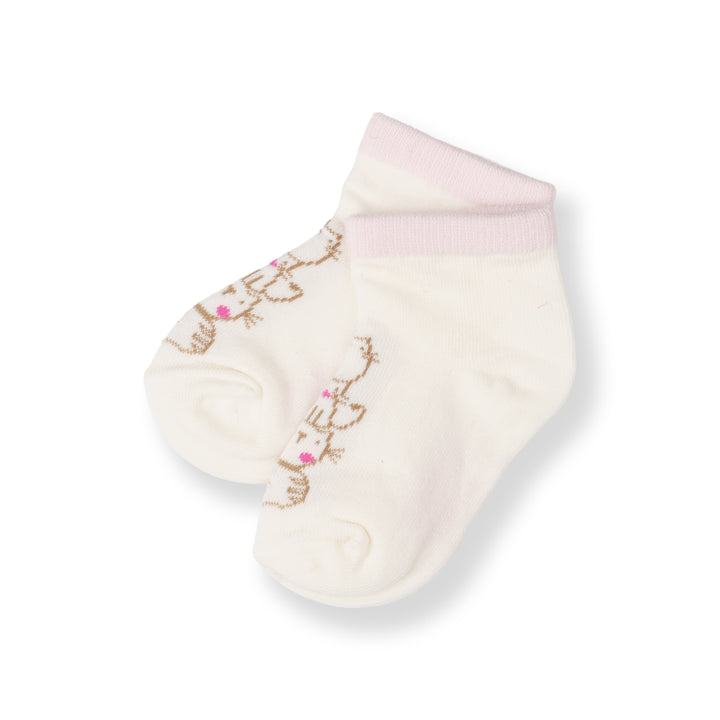 Poney Baby Girls White Socks 2125AB