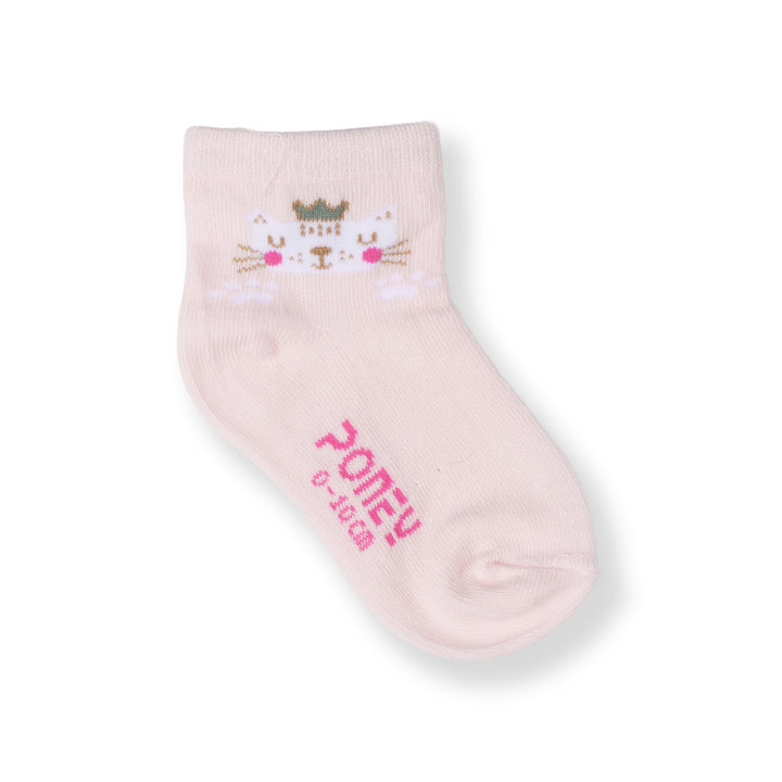 Poney Baby Girls Pink Socks 2126AB