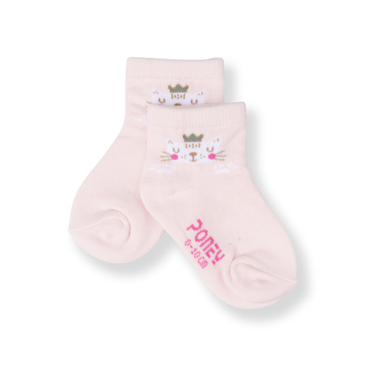 Poney Baby Girls Pink Socks 2126AB