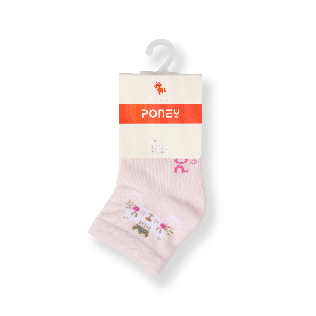 Poney Baby Girls Pink Socks 2126AB