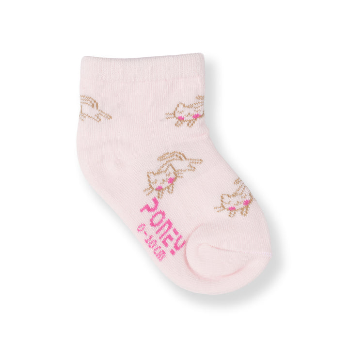 Poney Baby Girls Pink Socks 2127AB