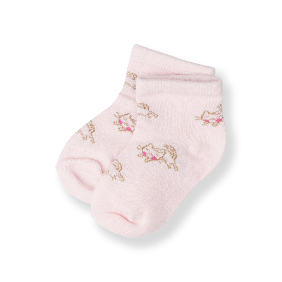 Poney Baby Girls Pink Socks 2127AB