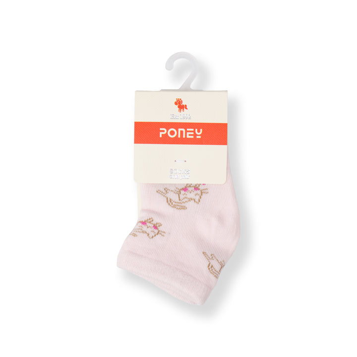 Poney Baby Girls Pink Socks 2127AB