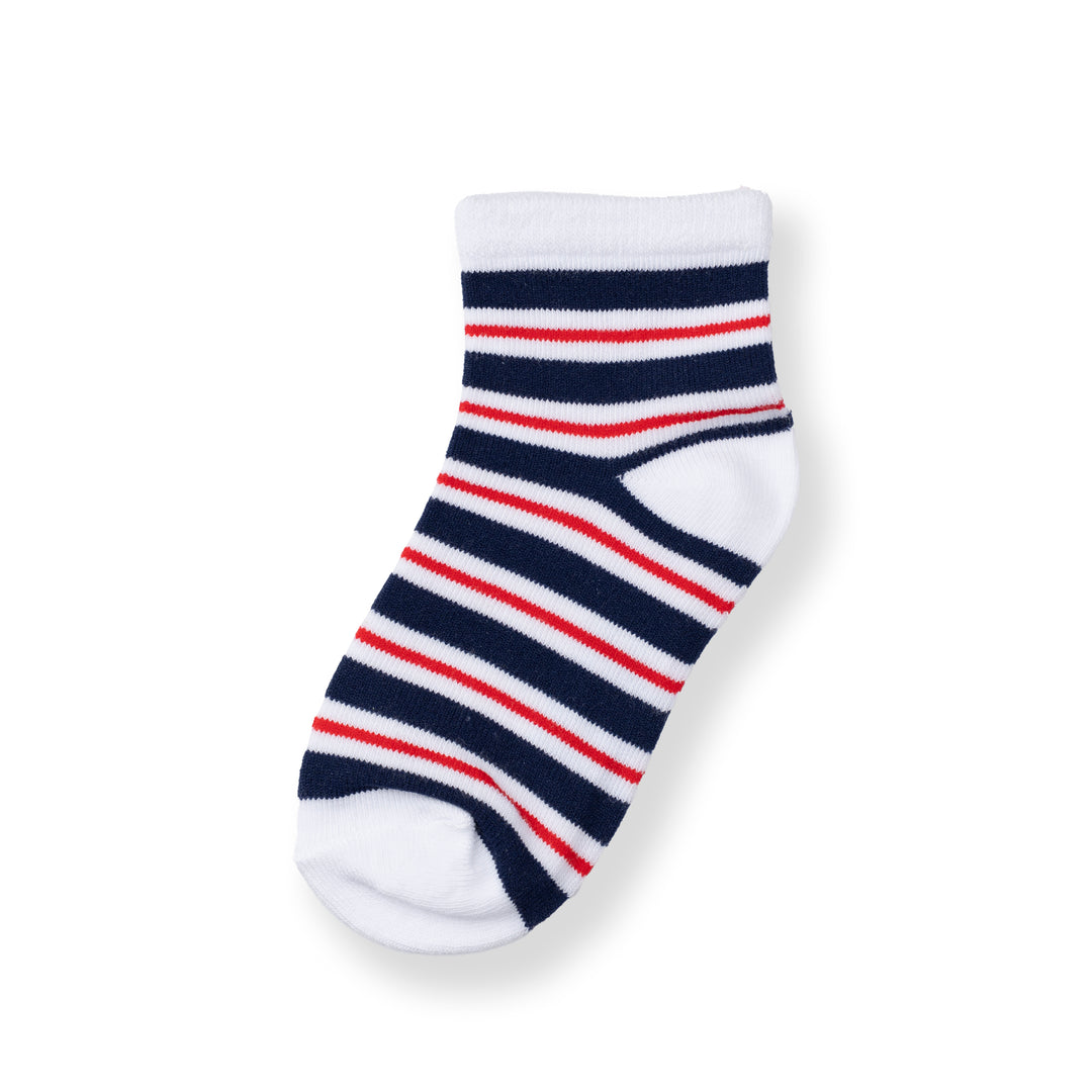 [NEW] Poney Boys White Stripes Socks 2128