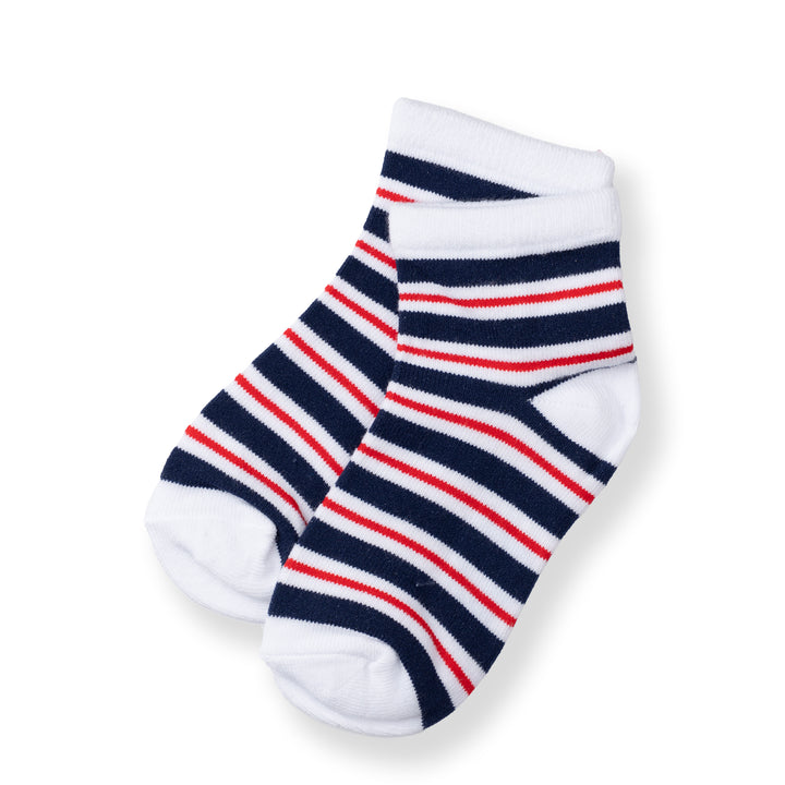 [NEW] Poney Boys White Stripes Socks 2128