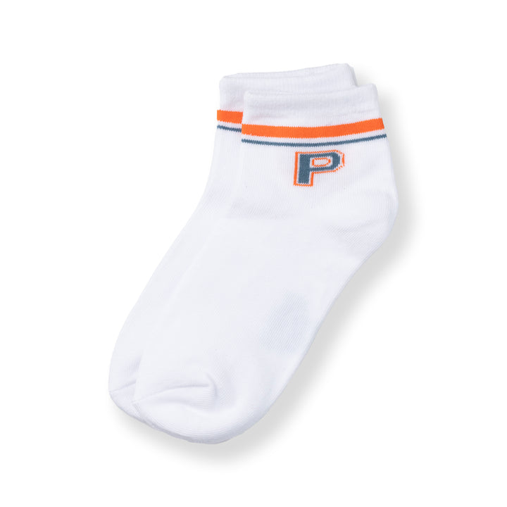 [NEW] Poney Boys White Letter 'P' Socks 2129