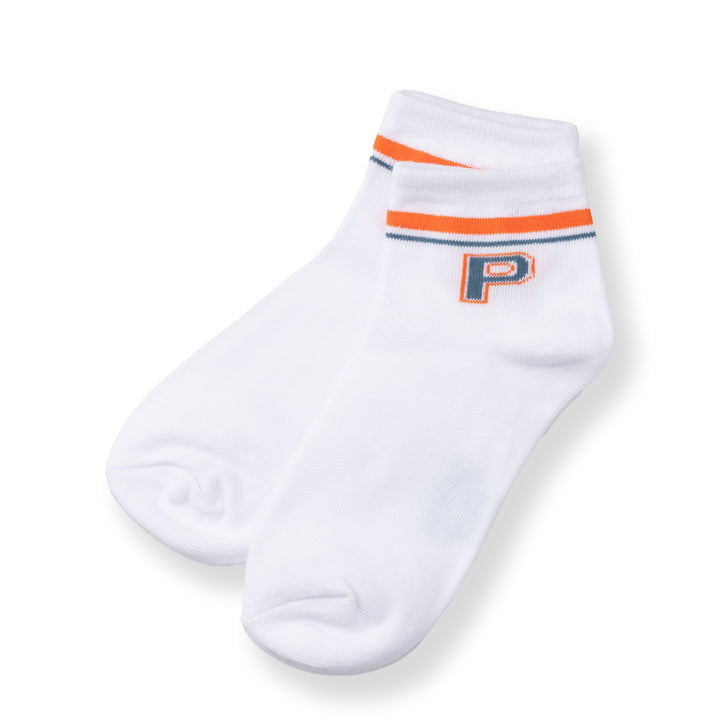 [NEW] Poney Boys White Letter 'P' Socks 2129