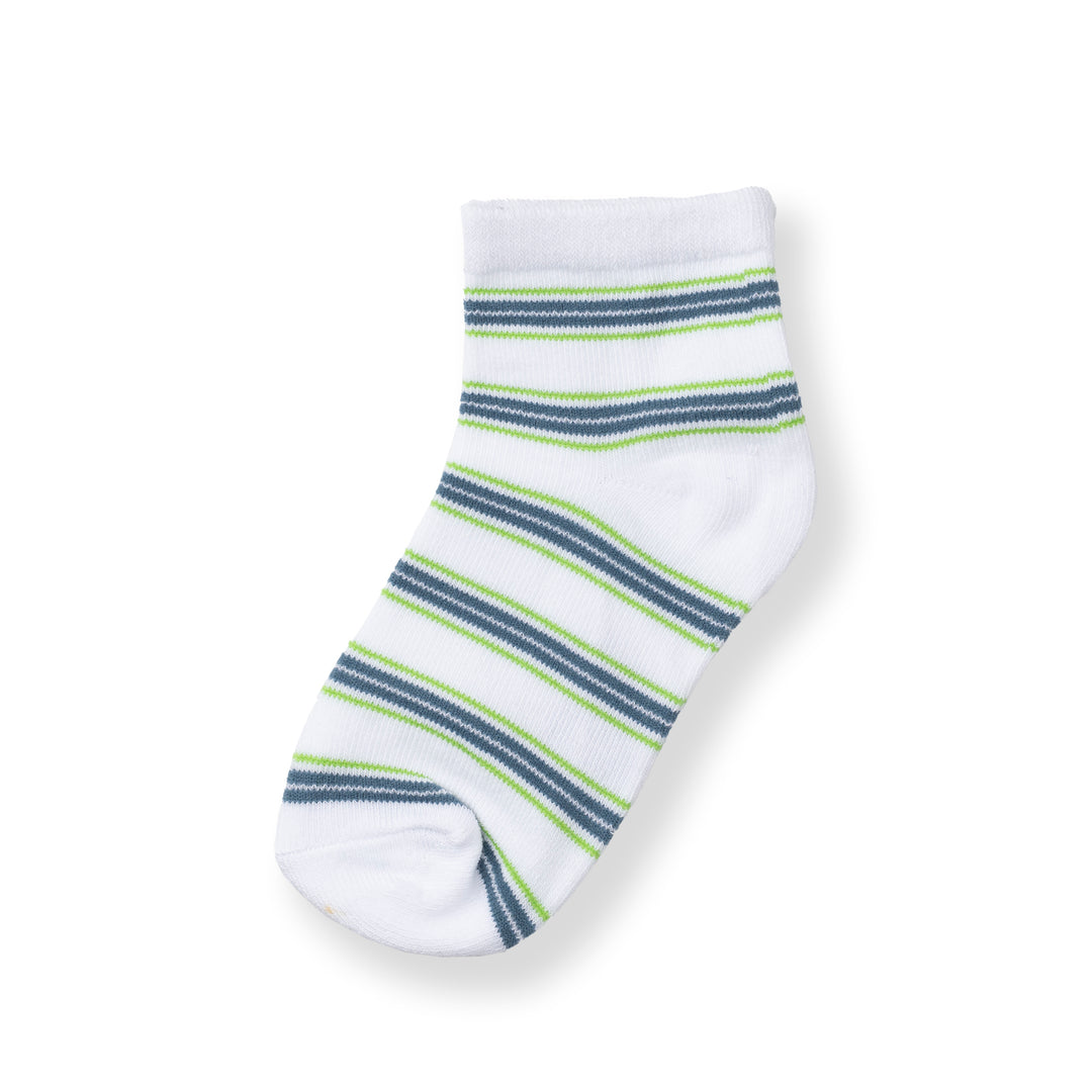 [NEW] Poney Boys White Wave Stripes Socks 2131