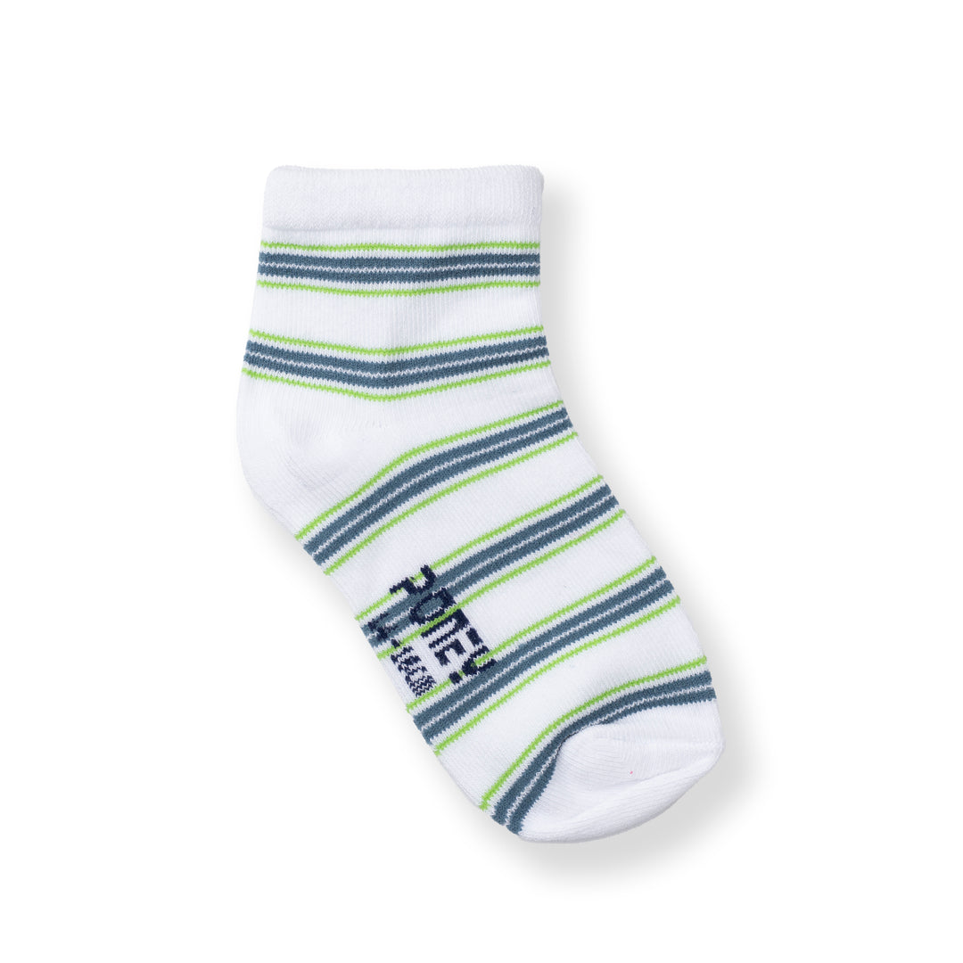 [NEW] Poney Boys White Wave Stripes Socks 2131