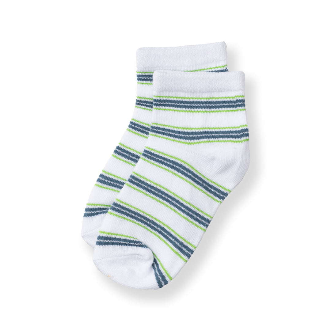 [NEW] Poney Boys White Wave Stripes Socks 2131