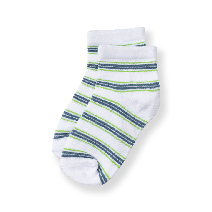 [NEW] Poney Boys White Wave Stripes Socks 2131