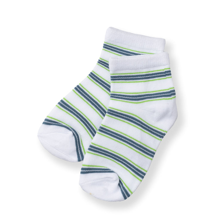 [NEW] Poney Boys White Wave Stripes Socks 2131