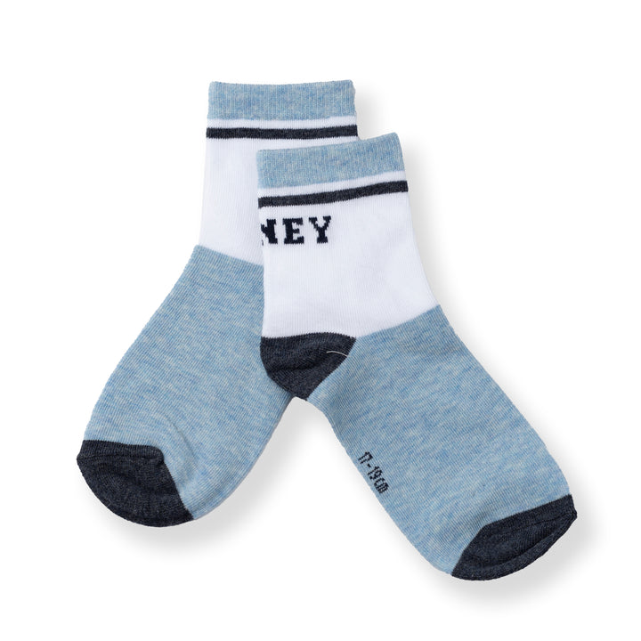 [NEW] Poney Boys Blue 'PONEY' words Socks 2132