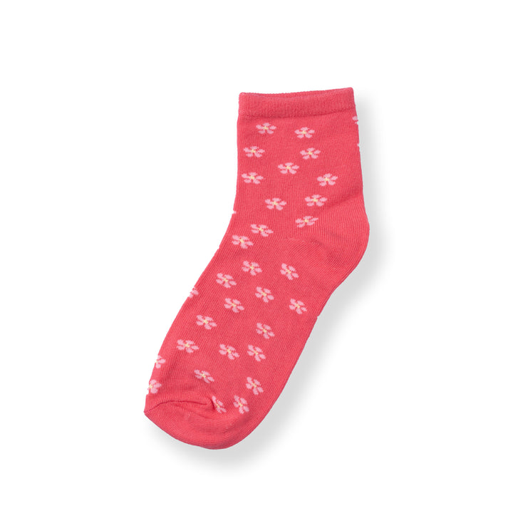 [NEW] Poney Girls Fuchsia Flower Socks 2134
