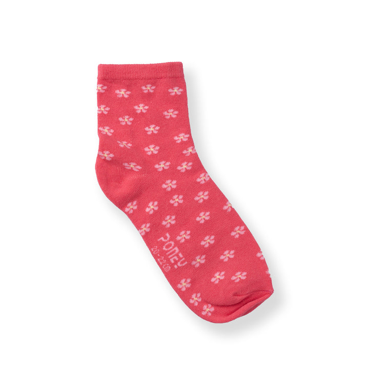 [NEW] Poney Girls Fuchsia Flower Socks 2134