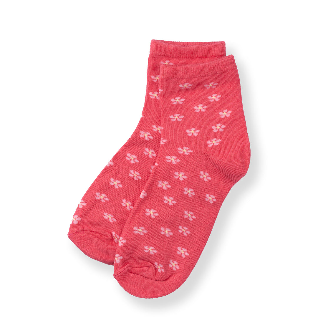 [NEW] Poney Girls Fuchsia Flower Socks 2134