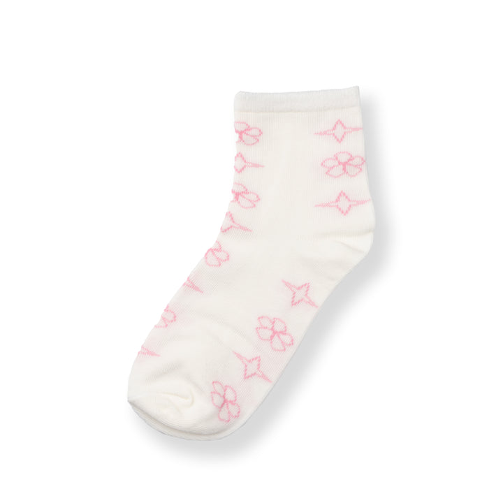 [NEW] Poney Girls White Star All-Over Socks 2137