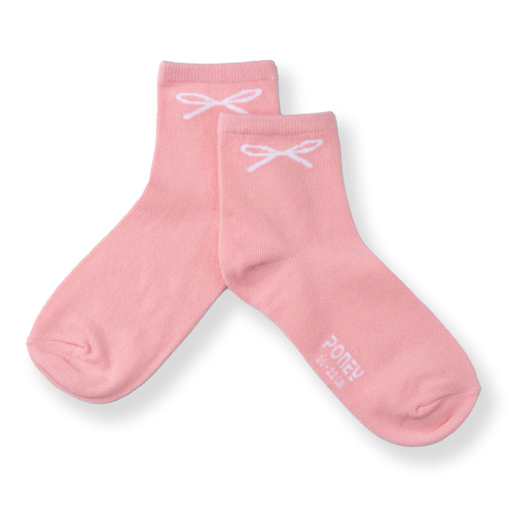 [NEW] Poney Girls Pink Bow Socks 2139