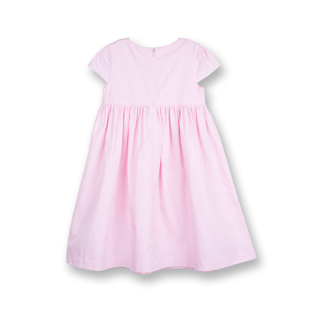 Poney Girls Baby Pink Short Sleeve Dress
