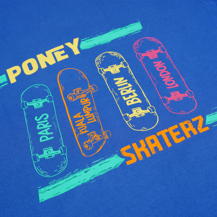 Poney Boys Navy Poney Skaterz Short Sleeve Tee