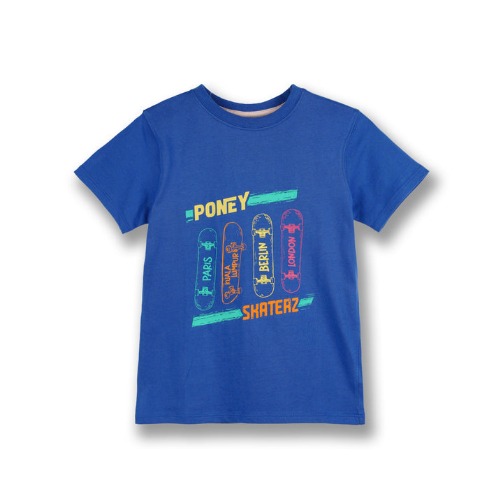 Poney Boys Navy Poney Skaterz Short Sleeve Tee